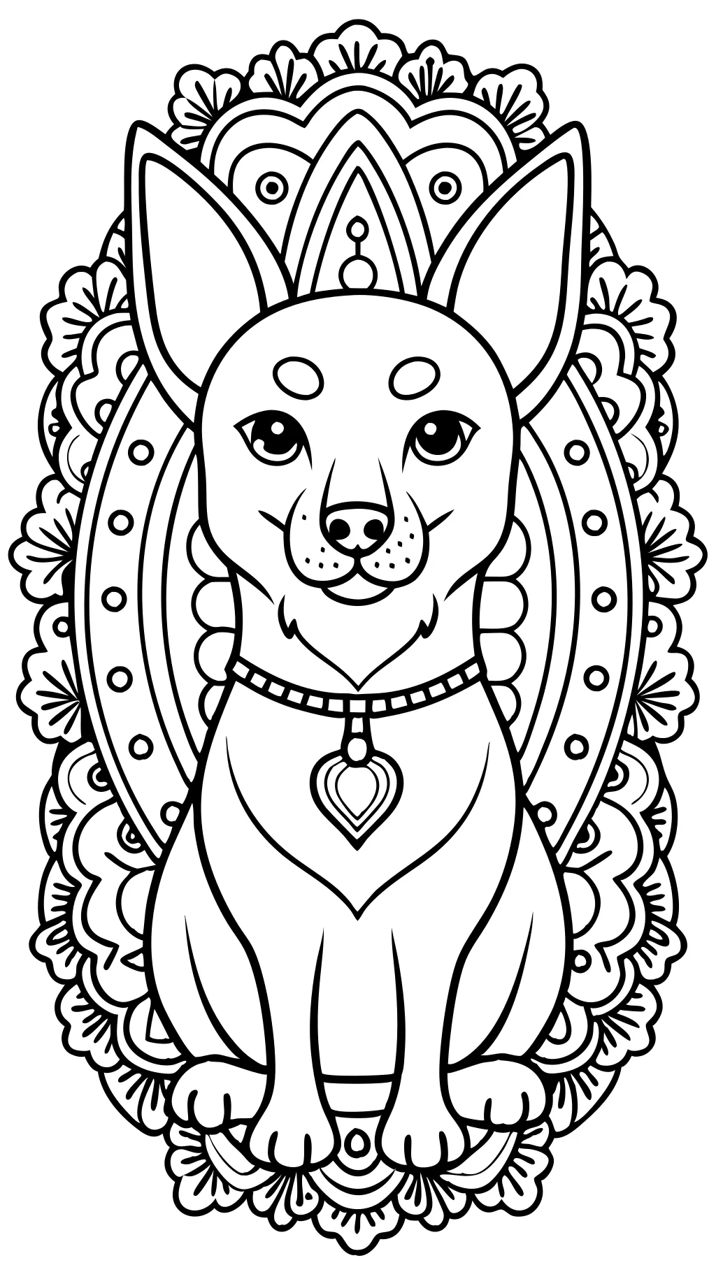 dog coloring pages adults